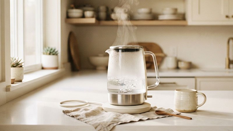 Tea and hot water