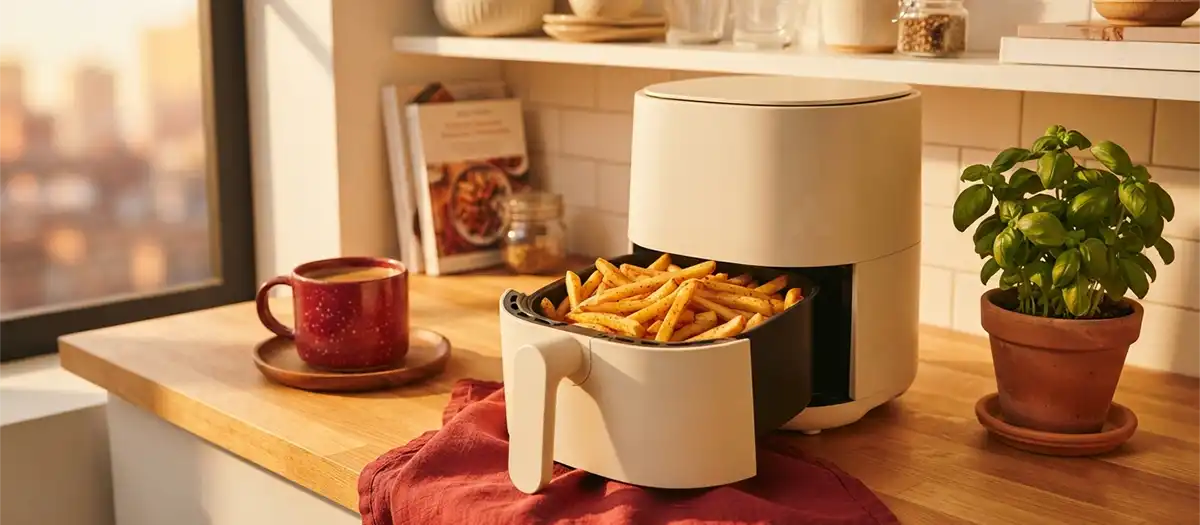 Frying, less oil