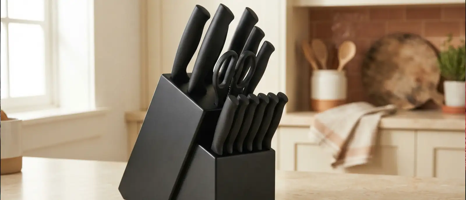 Astercook knife set review, 15-piece knife block set
