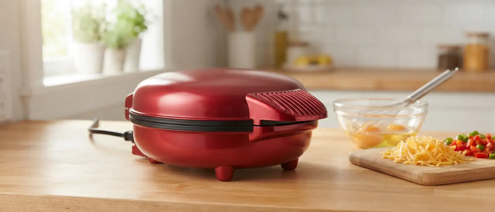 Holstein omelet maker review, 2-section electric omelet and frittata maker